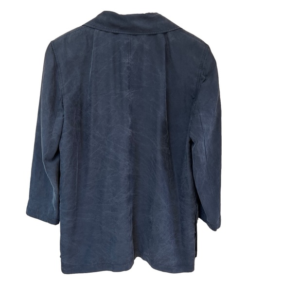 Emanuel by Emanuel Ungaro Washed Silk Jacket Size Medium - Picture 3 of 7